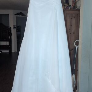 Elegant White Gown with Embellishments